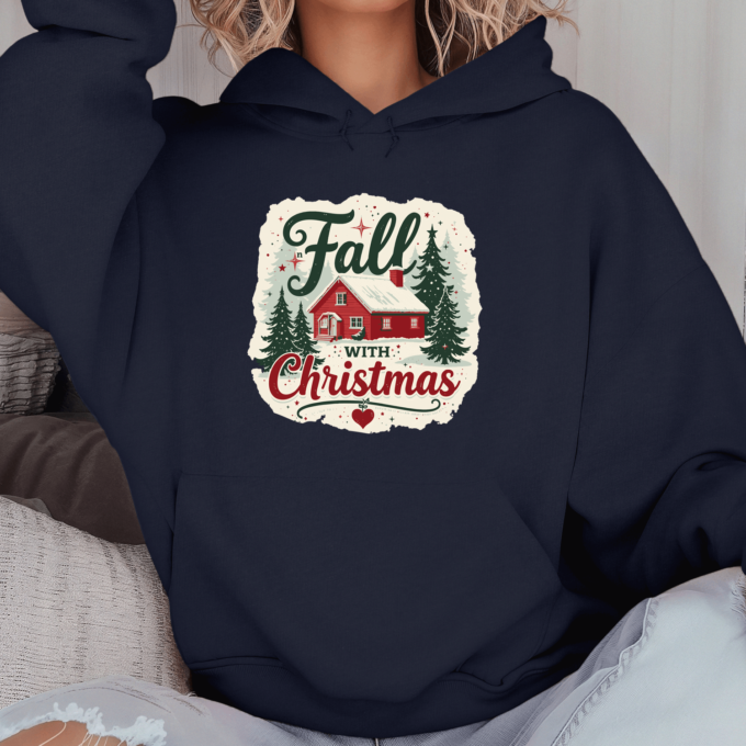 Unisex džemperis su spauda „Fall wiht Christmas“ - Image 4