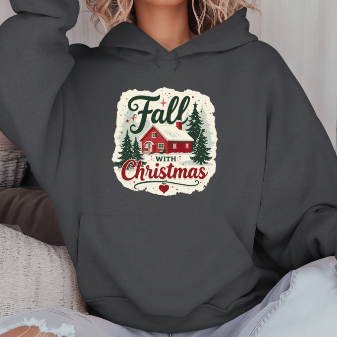 Unisex džemperis su spauda „Fall wiht Christmas“ - Image 2