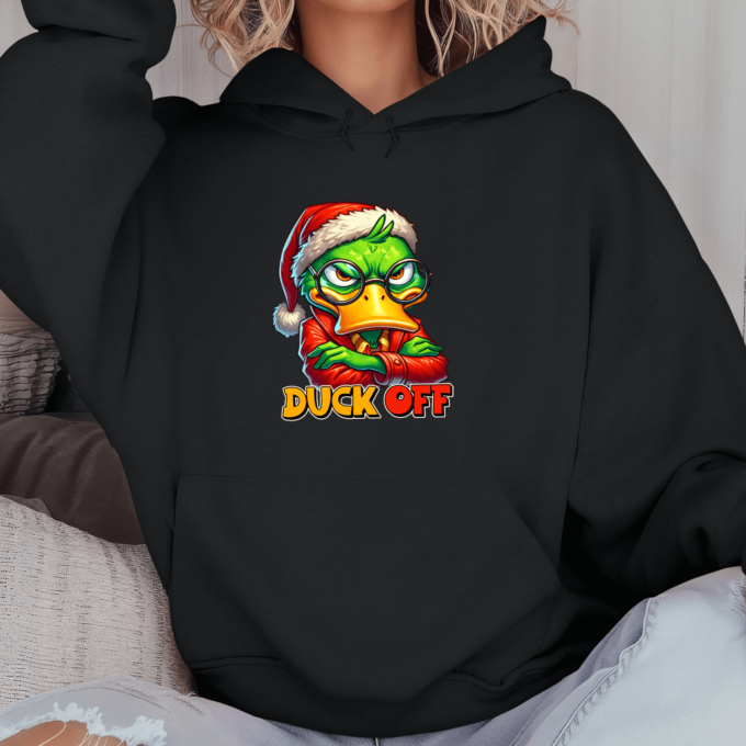 Unisex džemperis su spauda „Duck off“ - Image 10