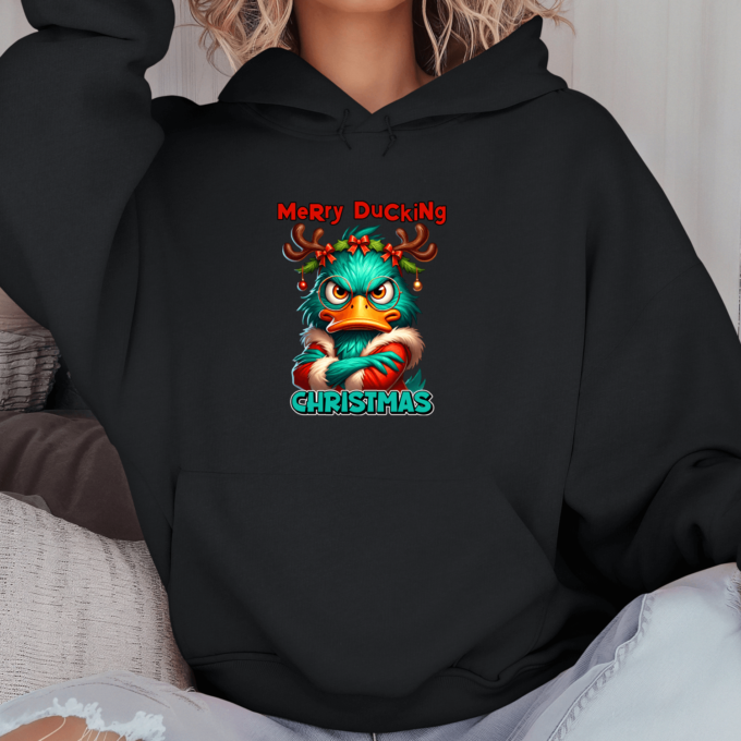 Unisex džemperis su spauda „Merry ducking christmas“ - Image 10