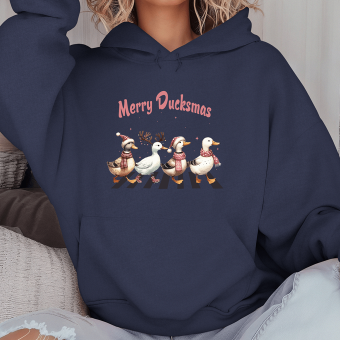 Unisex džemperis su spauda „Merry Ducksmas“ - Image 8