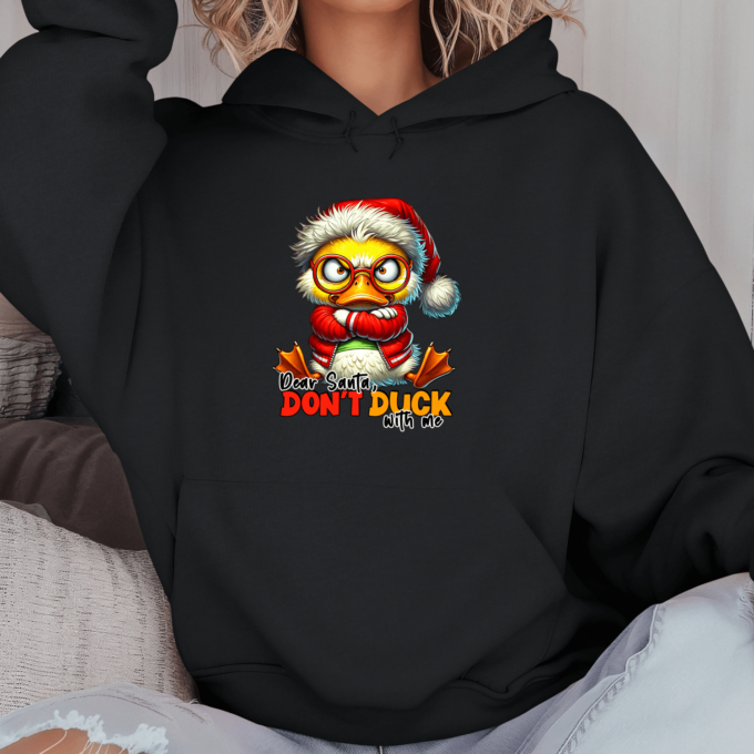 Unisex džemperis su spauda „Santa, dont duck with me“ - Image 10