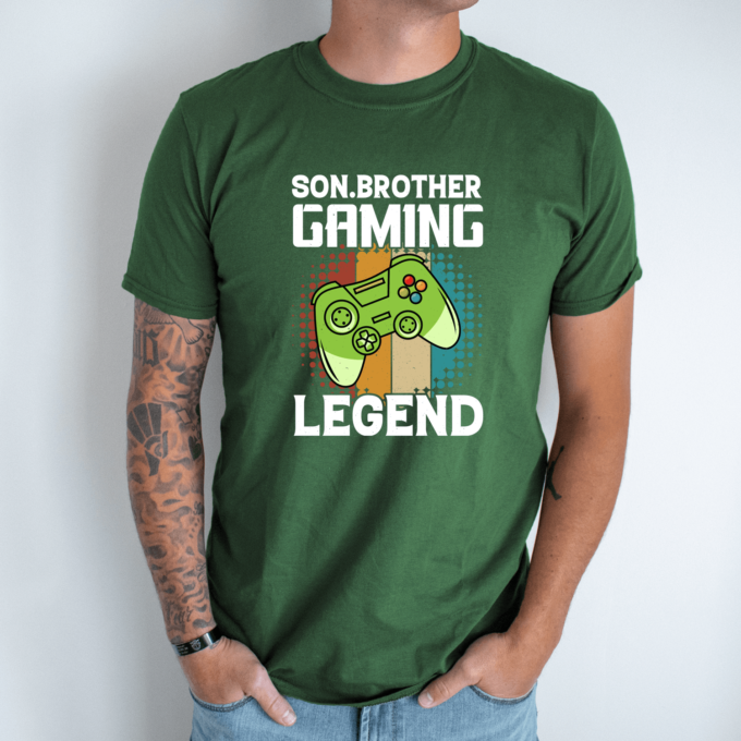 Unisex marškinėliai su spauda „Son brother“ - Image 3