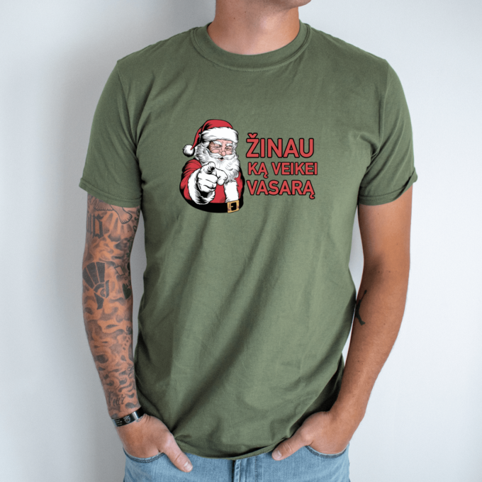 Unisex marškinėliai su spauda „Žinau ką veikei vasarą“ - Image 2