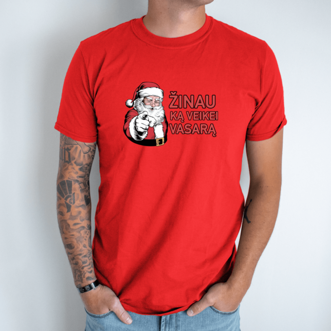 Unisex marškinėliai su spauda „Žinau ką veikei vasarą“ - Image 5