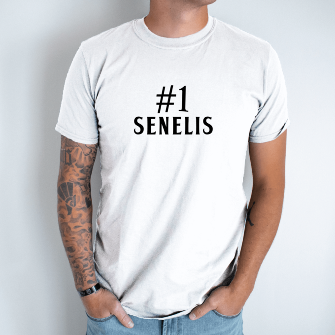 Unisex marškinėliai su spauda „Nr. 1 Senelis“ - Image 2