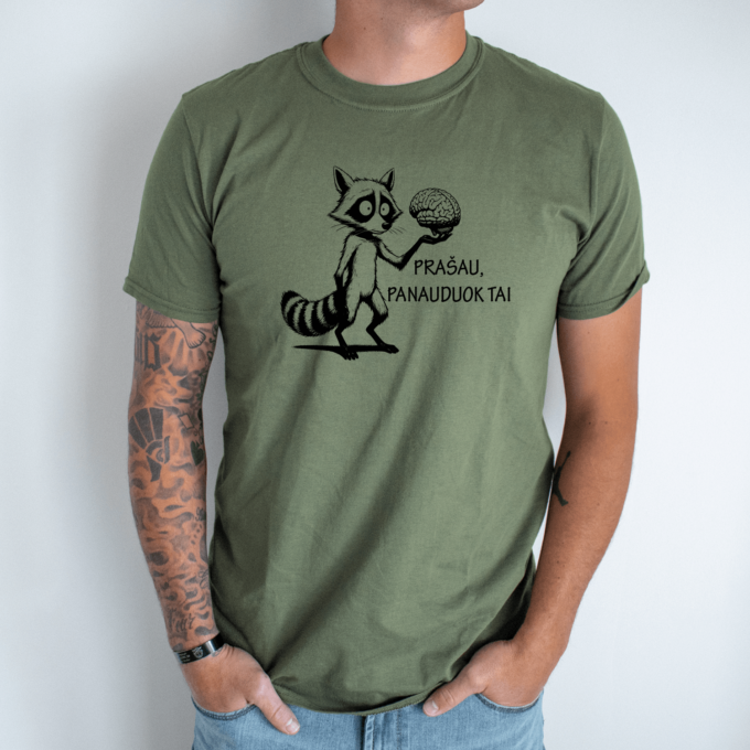 Unisex marškinėliai su spauda „Panaudok tai“ - Image 8