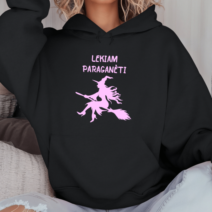 Unisex džemperis su spauda „Lekiam paraganėti“ - Image 5