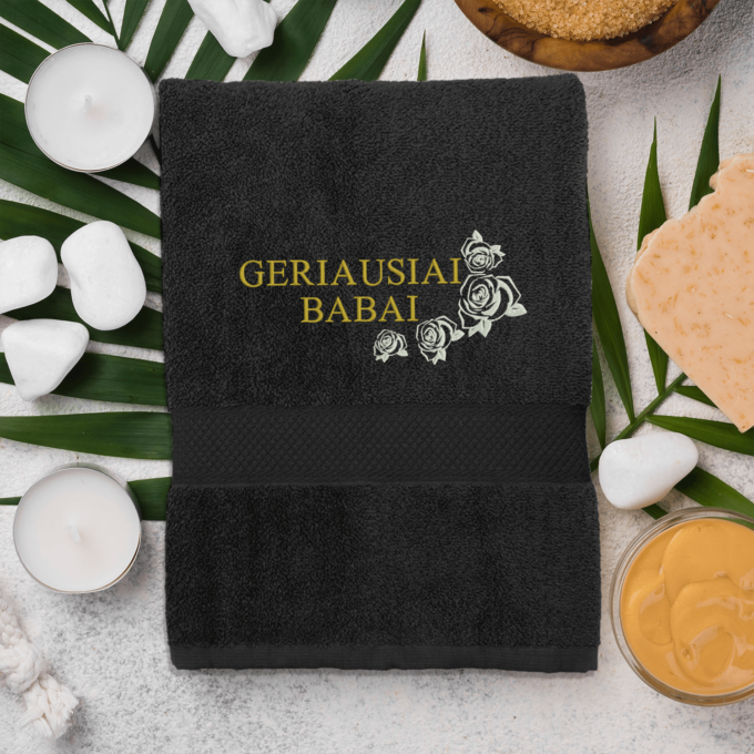 Rankšluostis „Geriausiai babai“ - Image 3