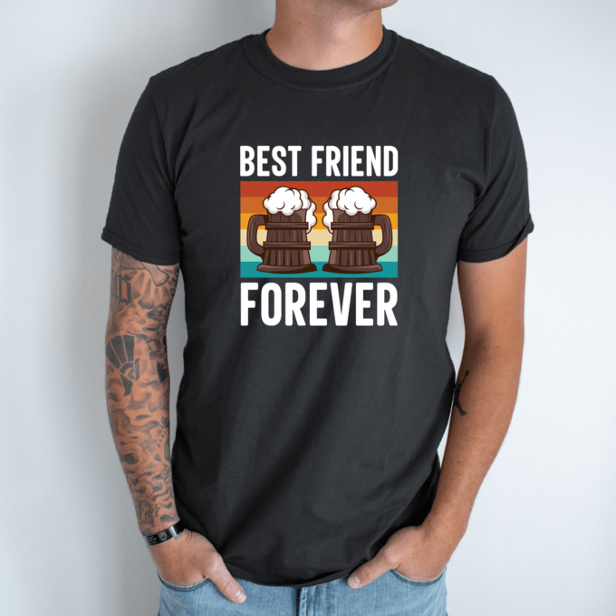 Unisex marškinėliai su spauda „Best friends forever“ - Image 8