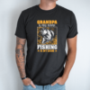 Unisex marškinėliai su spauda „Grandpa is my name“