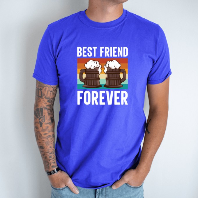 Unisex marškinėliai su spauda „Best friends forever“ - Image 2
