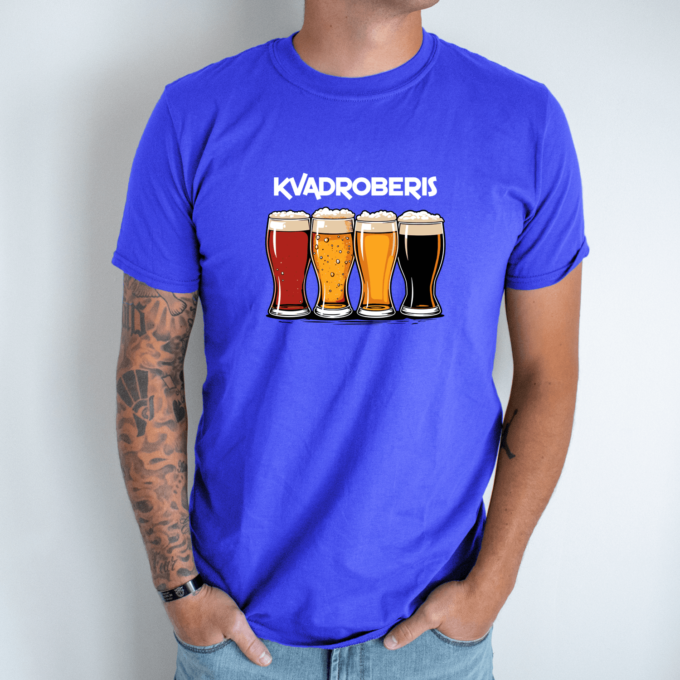 Unisex marškinėliai su spauda „Kvadroberis“ - Image 7