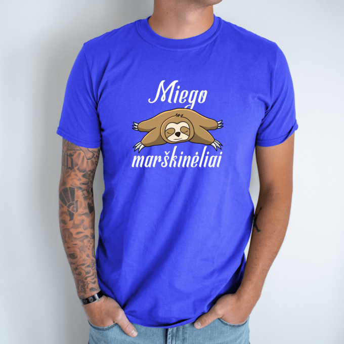 Unisex marškinėliai su spauda „Miego marškinėliai“ - Image 5