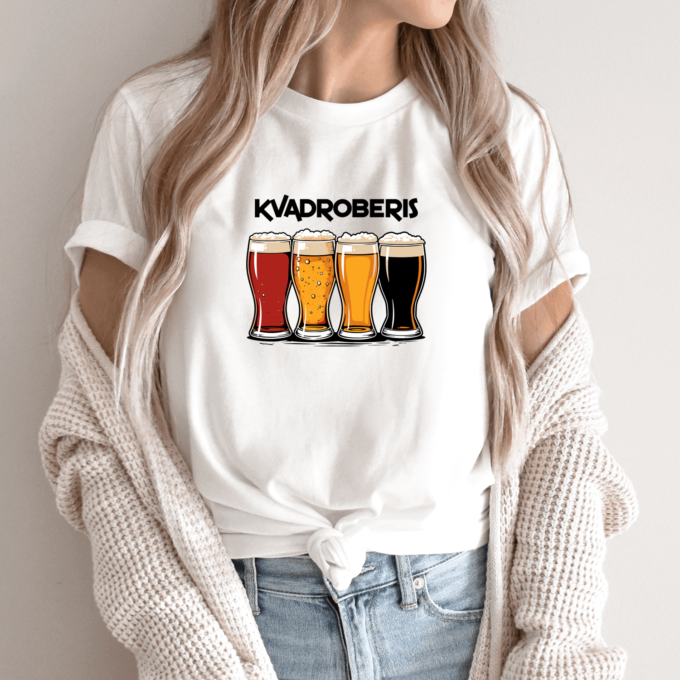 Unisex marškinėliai su spauda „Kvadroberis“ - Image 14