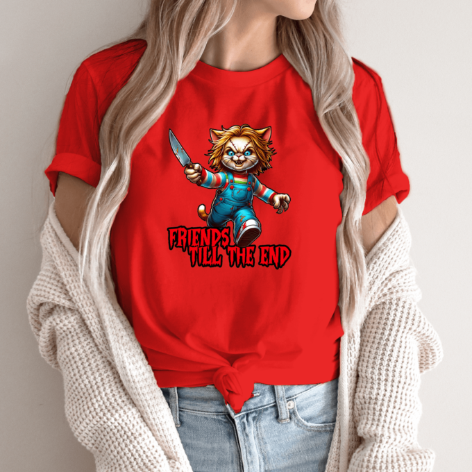 Unisex marškinėliai su spauda „Friends till the end“ - Image 13