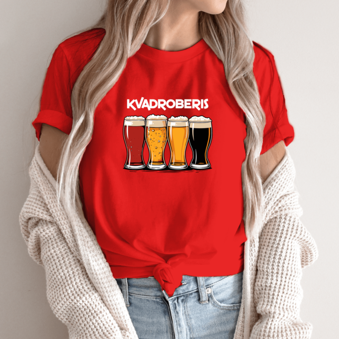 Unisex marškinėliai su spauda „Kvadroberis“ - Image 11