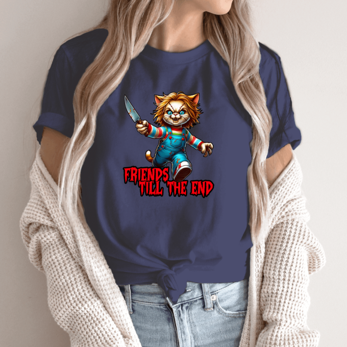 Unisex marškinėliai su spauda „Friends till the end“ - Image 12