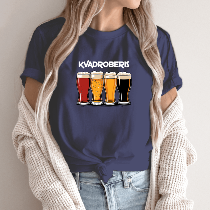 Unisex marškinėliai su spauda „Kvadroberis“ - Image 10