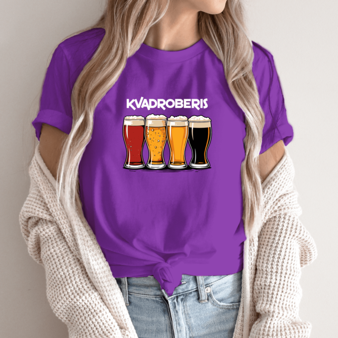 Unisex marškinėliai su spauda „Kvadroberis“ - Image 9