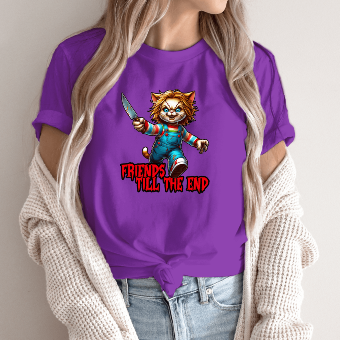 Unisex marškinėliai su spauda „Friends till the end“ - Image 10