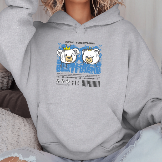 Unisex džemperis su spauda „Stay together“ - Image 2