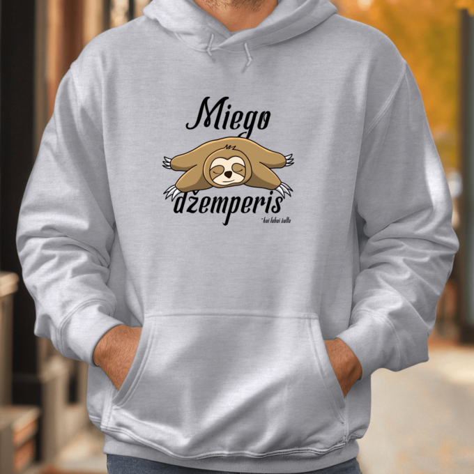 Unisex džemperis su spauda „Miego džemperis“ - Image 7