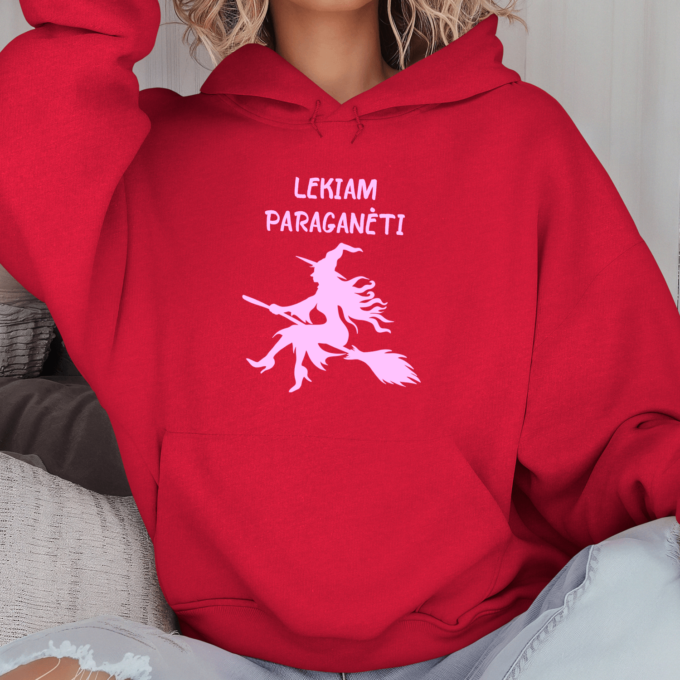 Unisex džemperis su spauda „Lekiam paraganėti“ - Image 4