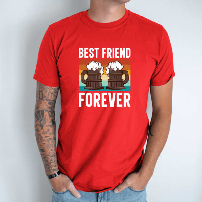 Unisex marškinėliai su spauda „Best friends forever“ - Image 7