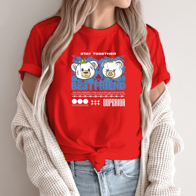 Unisex marškinėliai su spauda „Stay together“ - Image 4