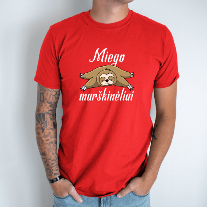 Unisex marškinėliai su spauda „Miego marškinėliai“ - Image 11