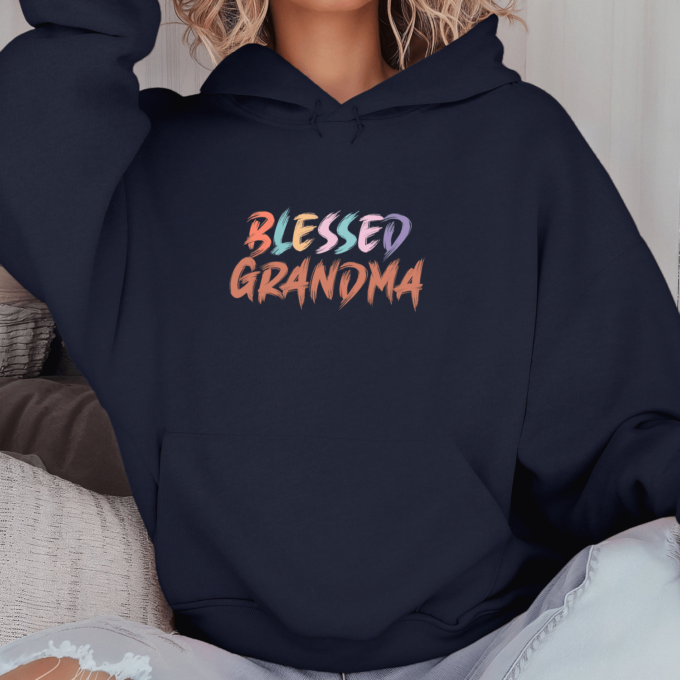 Unisex džemperis su spauda „Blessed grandma“ - Image 4