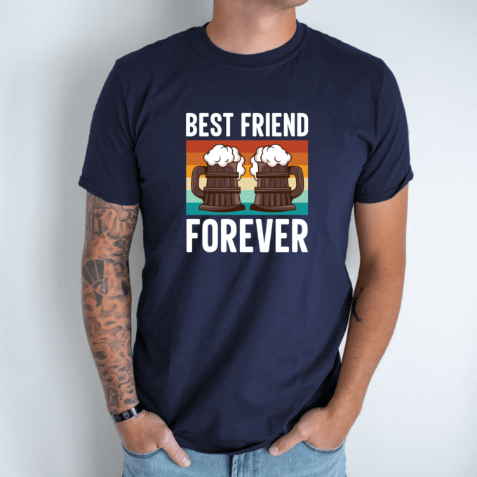 Unisex marškinėliai su spauda „Best friends forever“ - Image 6