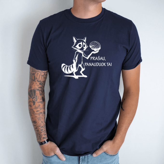 Unisex marškinėliai su spauda „Panaudok tai“ - Image 4