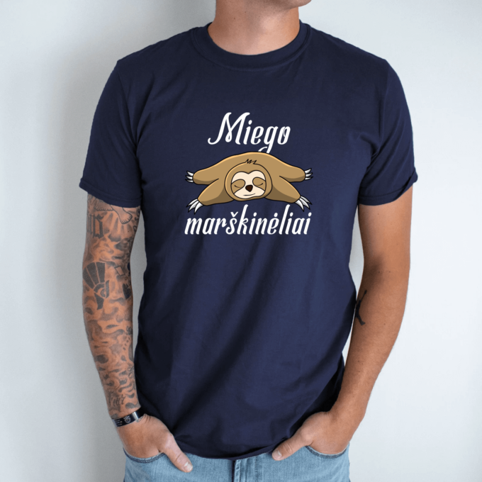 Unisex marškinėliai su spauda „Miego marškinėliai“ - Image 12