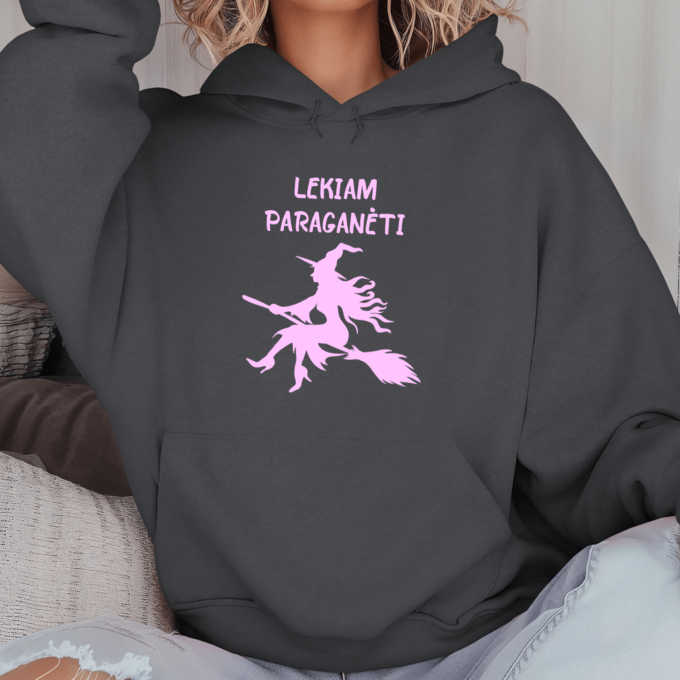 Unisex džemperis su spauda „Lekiam paraganėti“ - Image 3