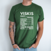 Unisex marškinėliai su spauda „Viskio mitybos faktai“ - Image 4