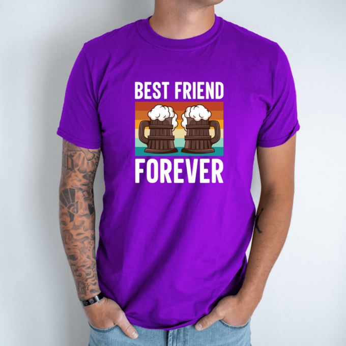 Unisex marškinėliai su spauda „Best friends forever“ - Image 3