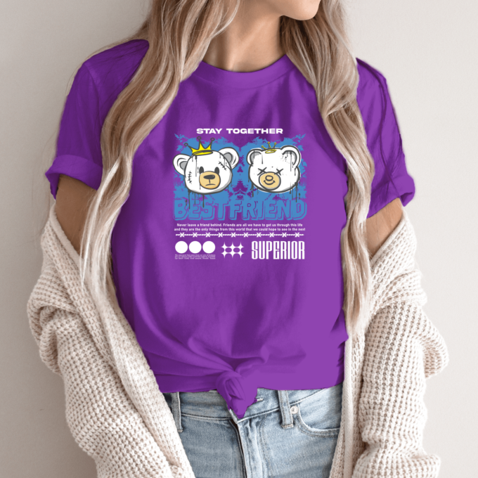 Unisex marškinėliai su spauda „Stay together“ - Image 5