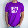 Unisex marškinėliai su spauda „The best man“ - Image 2