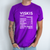 Unisex marškinėliai su spauda „Viskio mitybos faktai“ - Image 3