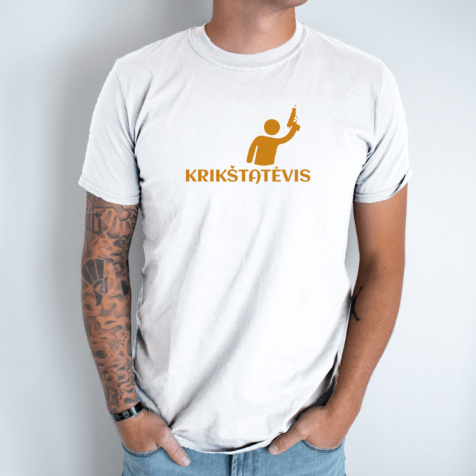 Unisex marškinėliai su spauda „Krikštatėvis“ - Image 2
