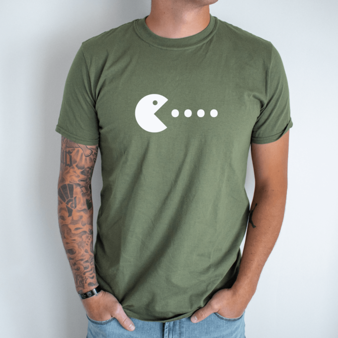 Unisex marškinėliai su spauda „Pacman“ - Image 2