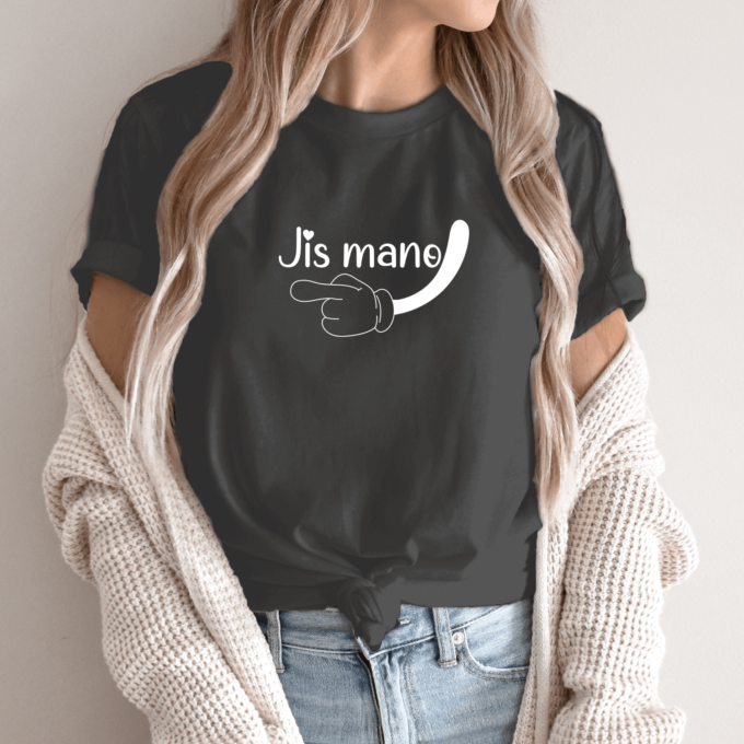 Unisex marškinėliai su spauda „Jis mano“ - Image 6