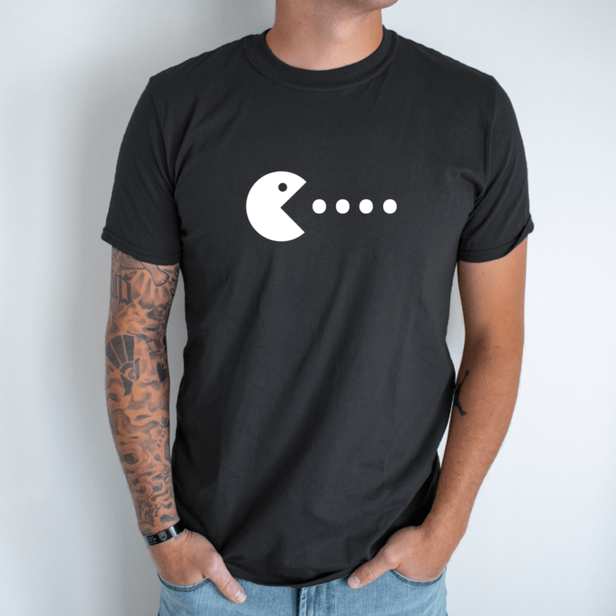 Unisex marškinėliai su spauda „Pacman“ - Image 8