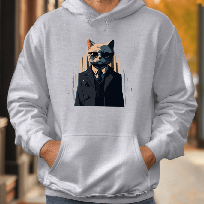 Unisex džemperis su spauda „Rimtas krikštatėvis“ - Image 4