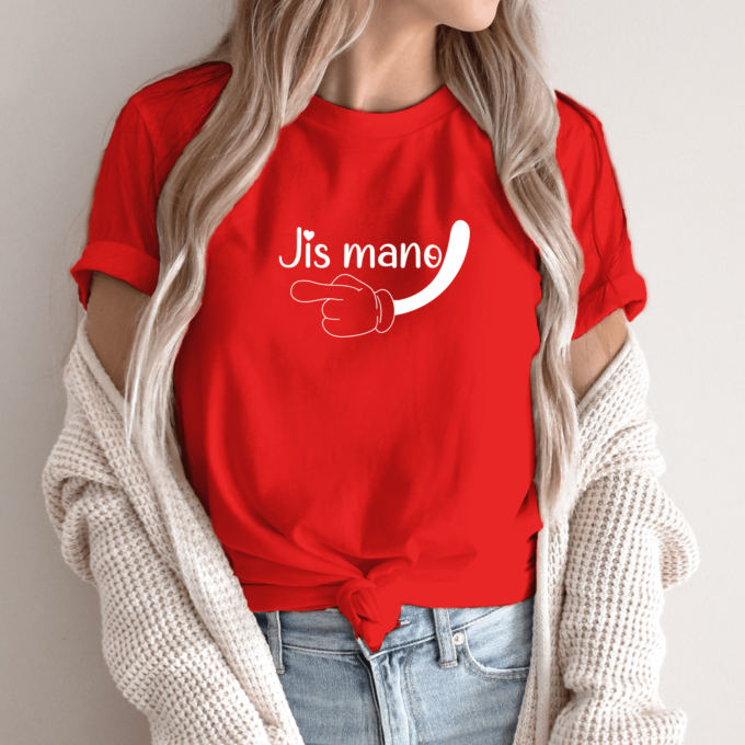 Unisex marškinėliai su spauda „Jis mano“ - Image 5