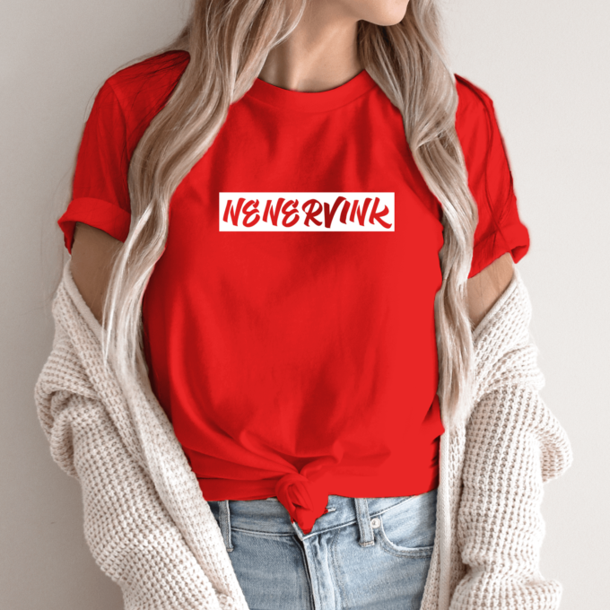 Unisex marškinėliai su spauda „Nenervink“ - Image 5