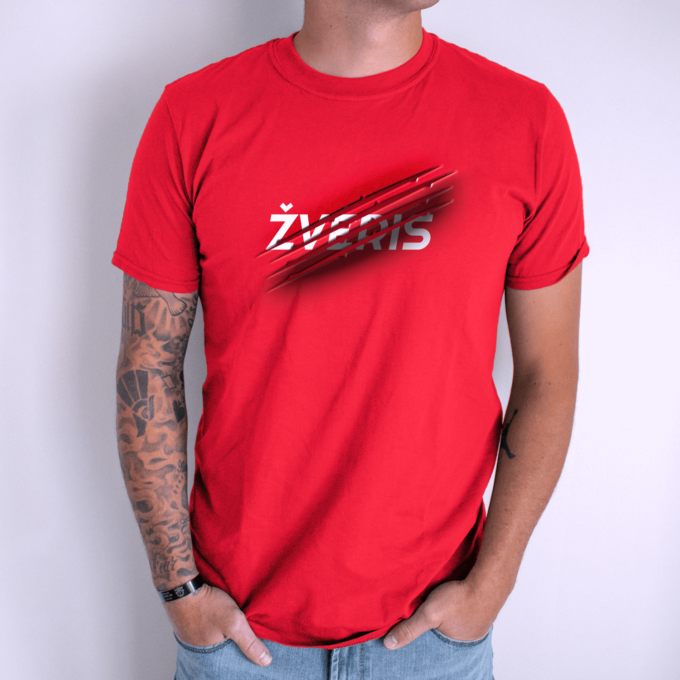Unisex marškinėliai su spauda „Žvėris“ - Image 6