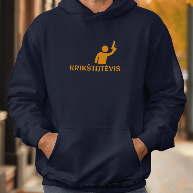 Unisex džemperis su spauda „Krikštatėvis“ - Image 4